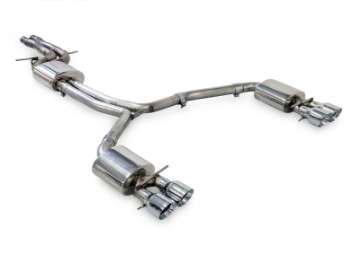 Picture of AWE Tuning Audi C7-5 A6 3-0T Touring Edition Exhaust - Quad Outlet Chrome Silver Tips