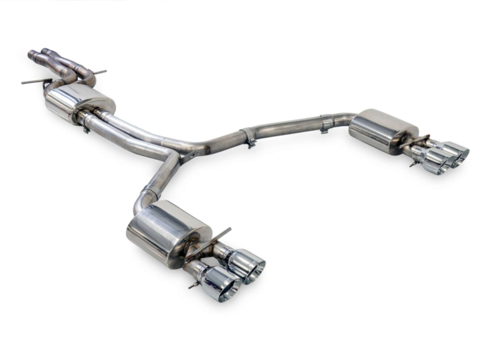 Picture of AWE Tuning Audi C7-5 A7 3-0T Touring Edition Exhaust - Quad Outlet Chrome Silver Tips