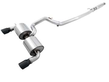 Picture of AWE Tuning Ford Focus RS Touring Edition Cat-back Exhaust - Resonated - Diamond Black Tips