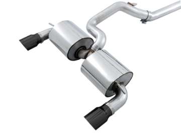 Picture of AWE Tuning Ford Focus RS Touring Edition Cat-back Exhaust - Resonated - Diamond Black Tips