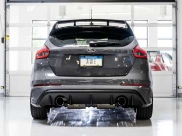 Picture of AWE Tuning Ford Focus RS Touring Edition Cat-back Exhaust- Non-Resonated - Chrome Silver Tips