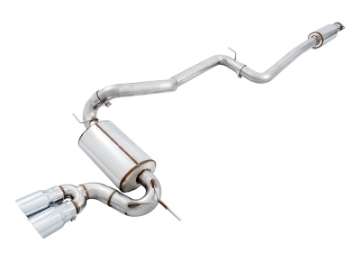 Picture of AWE Tuning Ford Focus ST Touring Edition Cat-back Exhaust - Resonated - Chrome Silver Tips