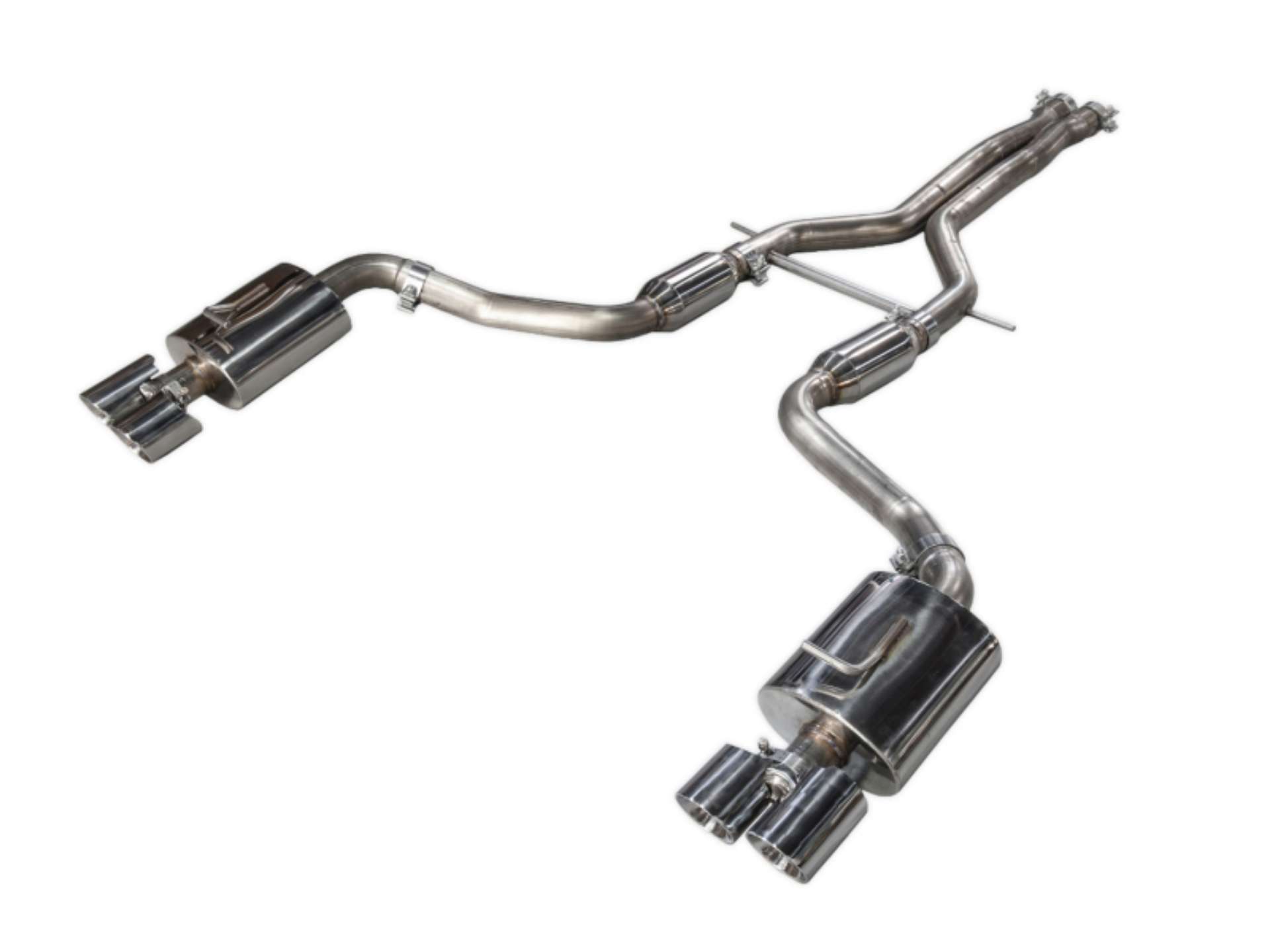 Picture of AWE Tuning Porsche Panamera S-4S Touring Edition Exhaust System - Polished Silver Tips