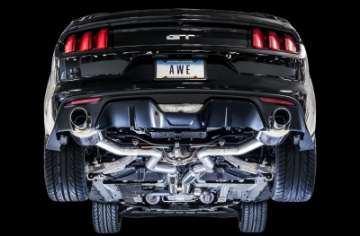 Picture of AWE Tuning S550 Mustang GT Cat-back Exhaust - Touring Edition Chrome Silver Tips