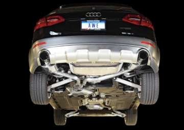 Picture of AWE Tuning Audi B8-5 All Road Touring Edition Exhaust - Dual Outlet Diamond Black Tips