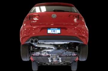 Picture of AWE Tuning VW MK7 Golf 1-8T Touring Edition Exhaust w-Chrome Silver Tips 90mm