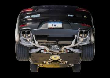 Picture of AWE Tuning Panamera 2-4 Touring Edition Exhaust 2014+ - w-Chrome Silver Tips