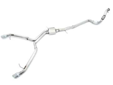 Picture of AWE Tuning Audi B9 A4 Track Edition Exhaust Dual Outlet - Chrome Silver Tips Includes DP