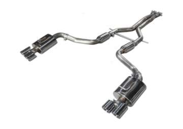 Picture of AWE Tuning Panamera 2-4 Track Edition Exhaust 2011-2013 - w-Chrome Silver Tips