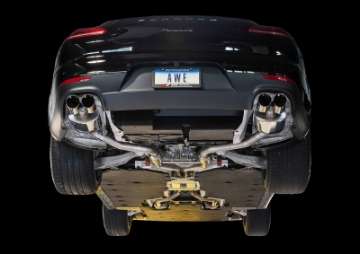 Picture of AWE Tuning Panamera 2-4 Track Edition Exhaust 2014+ - w-Chrome Silver Tips