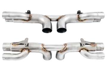 Picture of AWE Tuning Porsche 991 GT3 - RS Center Muffler Delete - Chrome Silver Tips