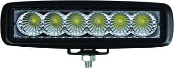 Picture of Hella Value Fit Mini 6in LED Light Bar - Flood Beam Pedestal