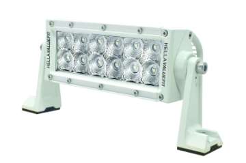 Picture of Hella Value Fit 8in Light - 36W Dual Row White Housing Flood Beam - LED