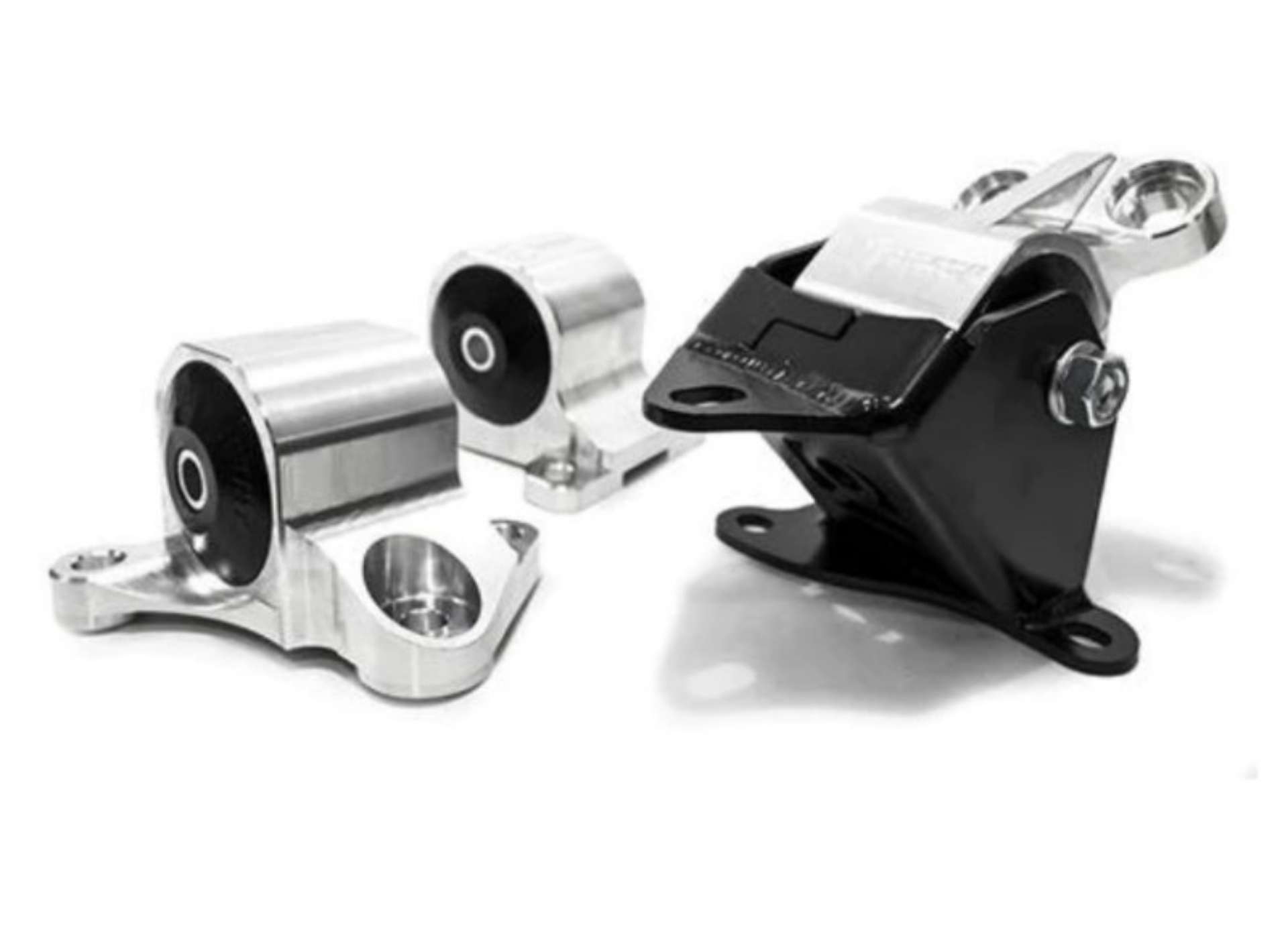 Picture of Innovative 96-00 Civic B-D Series Black Aluminum Mounts Solid Bushings 2 Bolt