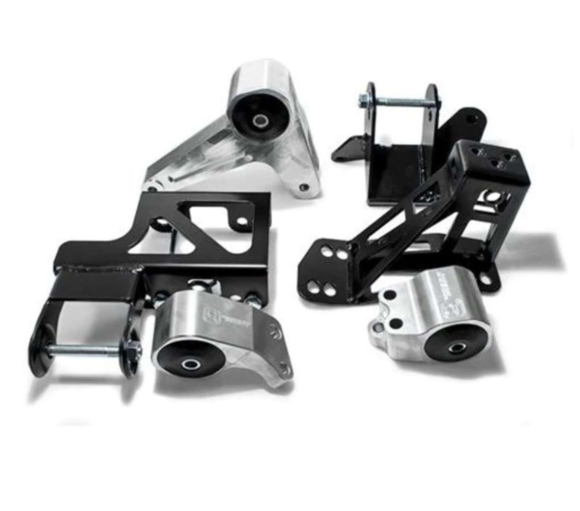 Picture of Innovative 92-95 Civic K-Series Black Aluminum Mounts Solid Bushings Not K24 Trans