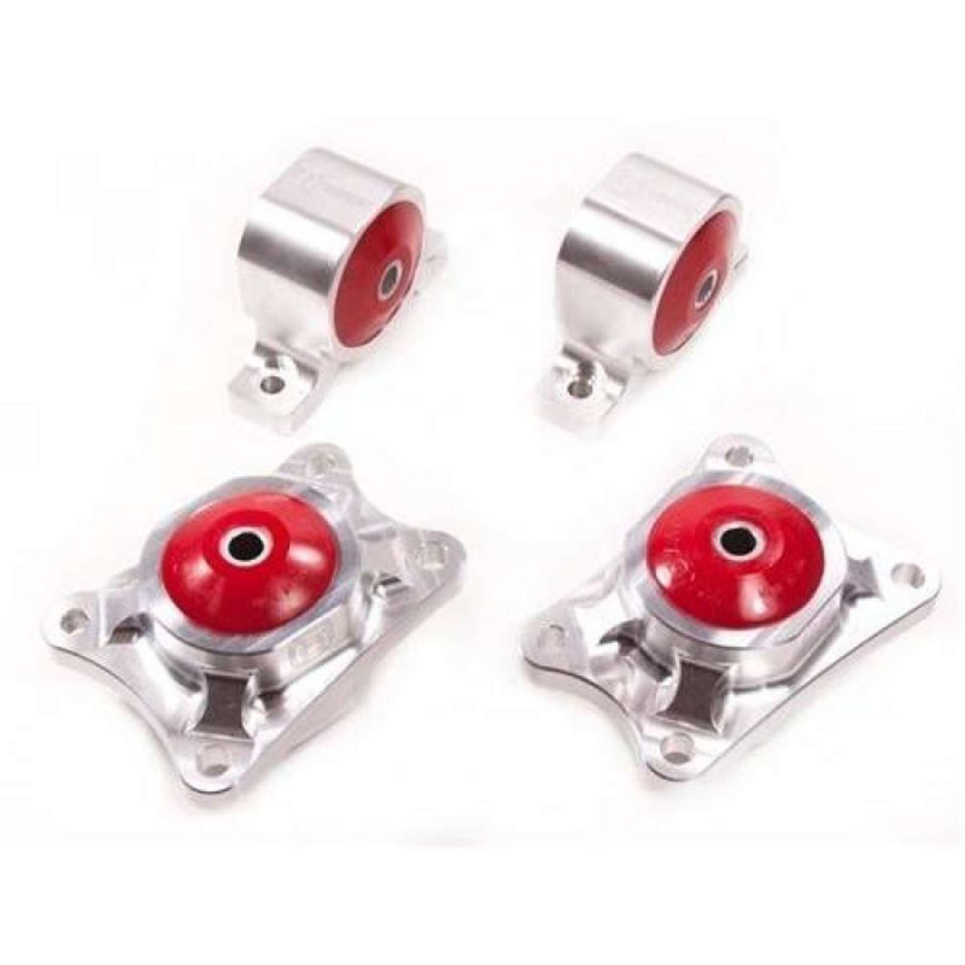 Picture of Innovative 00-09 Honda S2000 F-Series Silver Aluminum Mounts 85A Bushings Billet Rear Diff Mounts