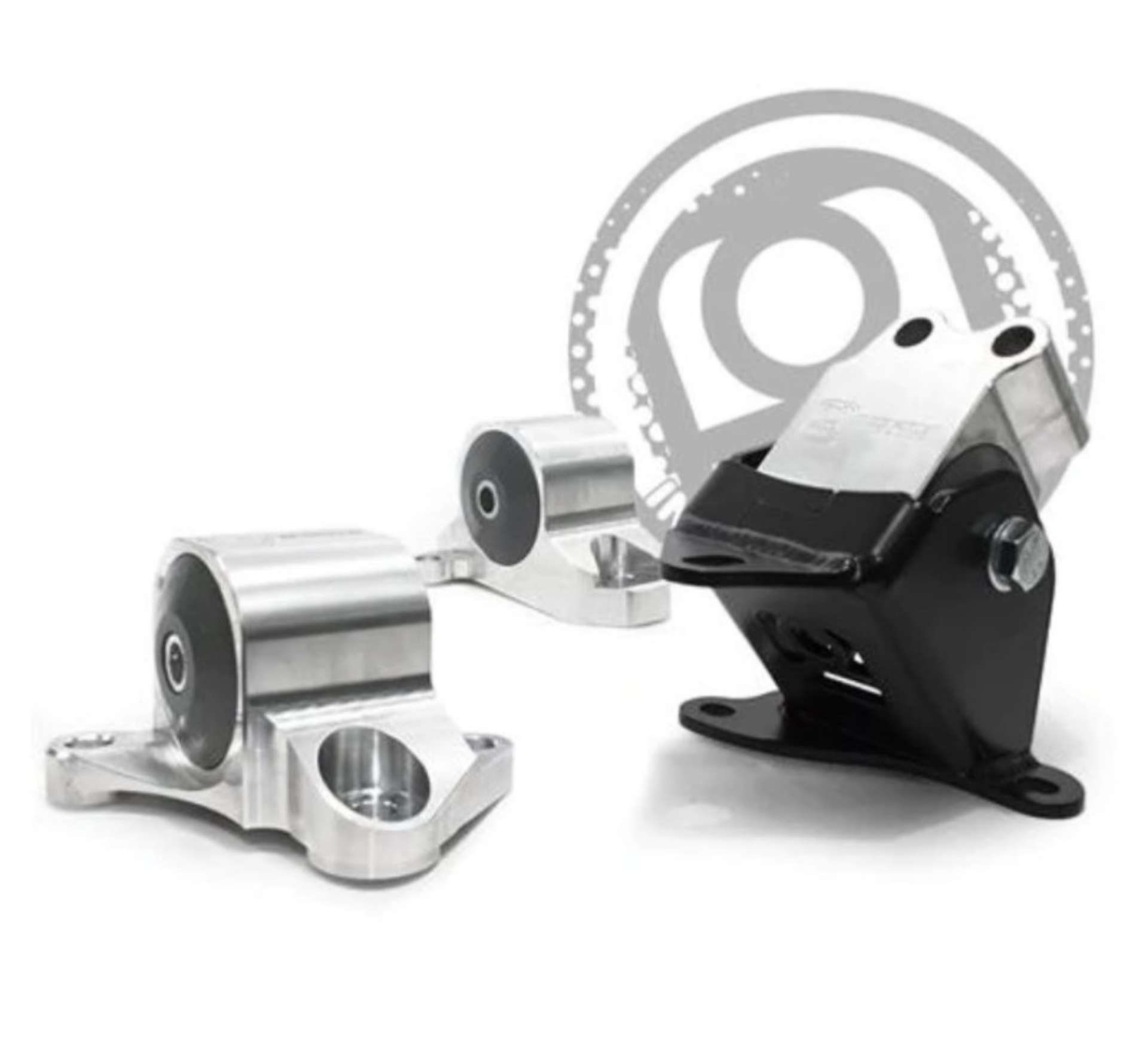 Picture of Innovative 96-00 Civic B-D Series Silver Aluminum Mounts Solid Bushings 3 Bolt