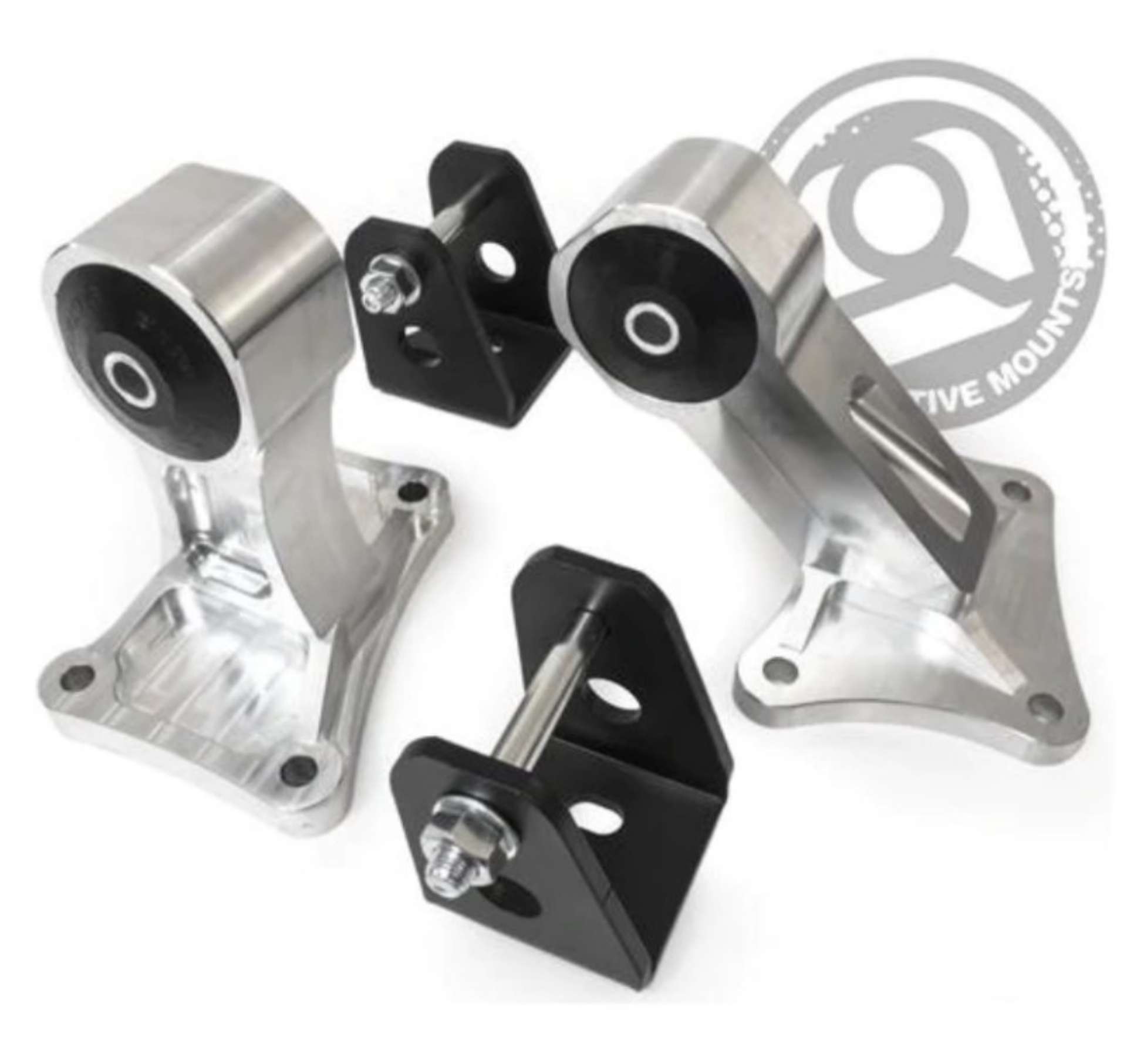 Picture of Innovative 00-09 Honda S2000 F-Series Black Aluminum Mounts 85A Bushings No Trans Mount