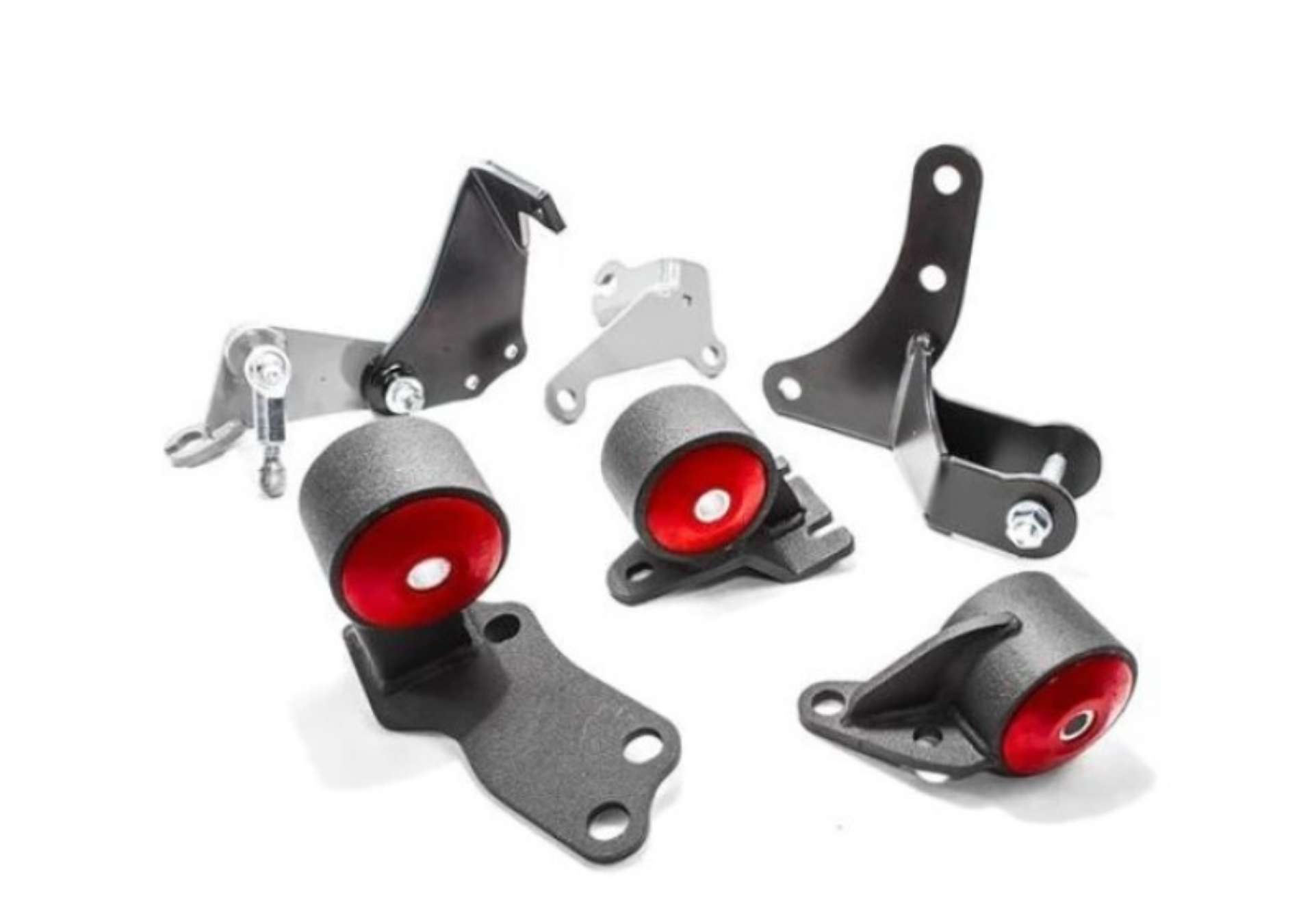 Picture of Innovative 88-91 Civic D-Series Black Steel Mounts 60A Bushings Pre 92 Engine Hydro