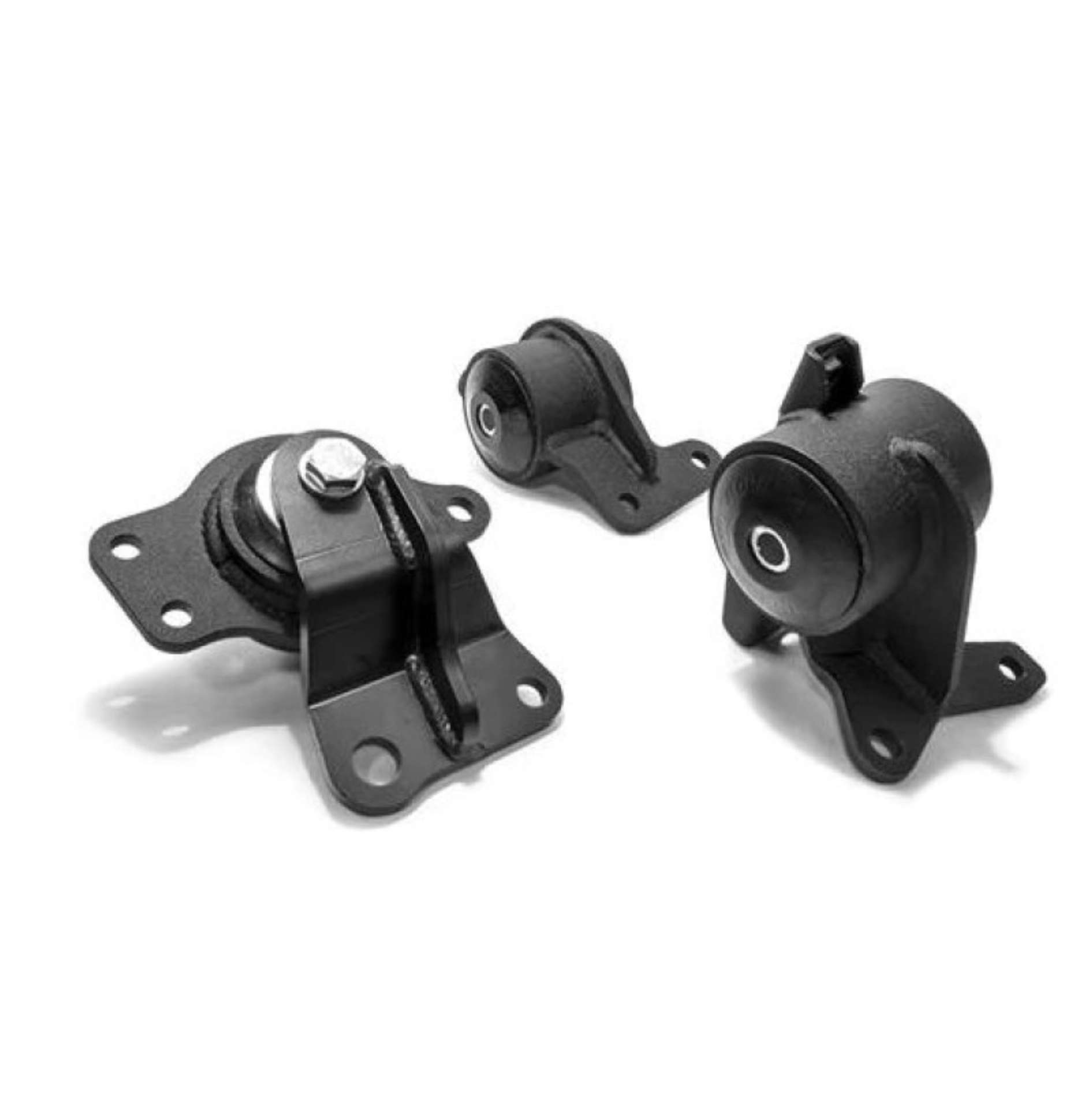 Picture of Innovative 05-08 Honda FIT-JAZZ L-Series Black Steel Mounts 75A Bushings Manual Trans