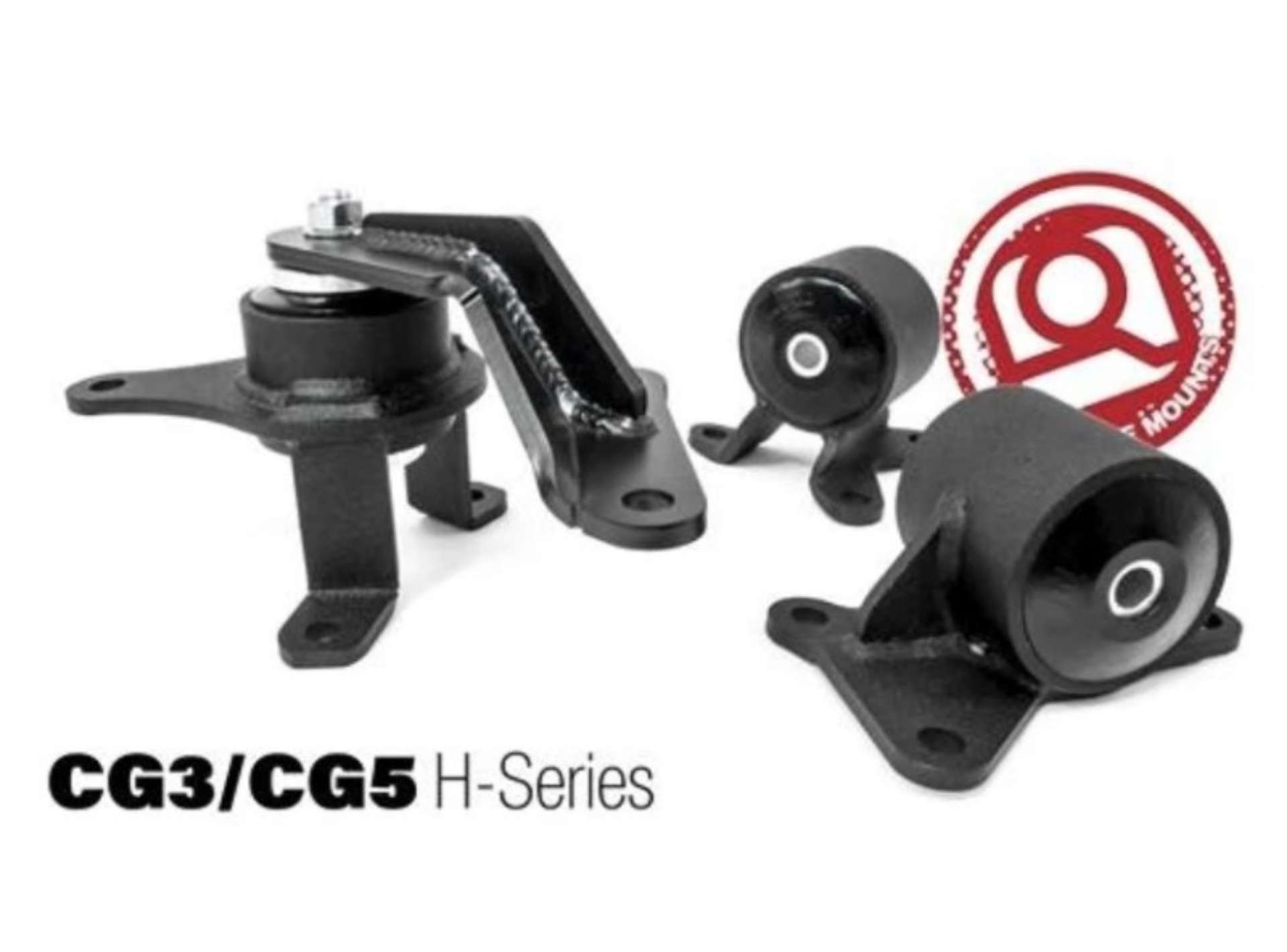 Picture of Innovative 98-02 Accord H-Series Black Steel Mounts 75A Bushings