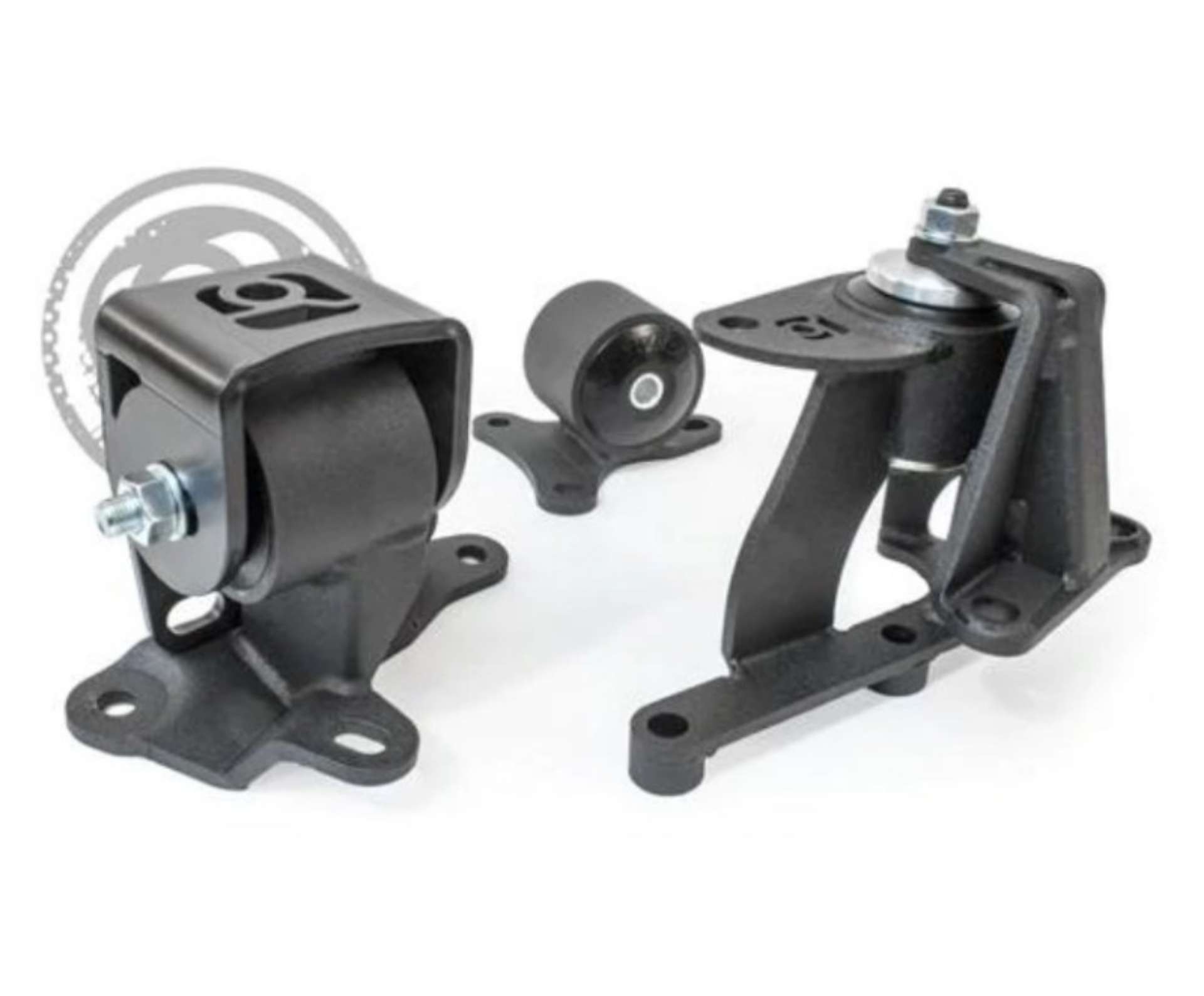 Picture of Innovative 88-91 Prelude H-Series Black Steel Mounts 75A Bushings