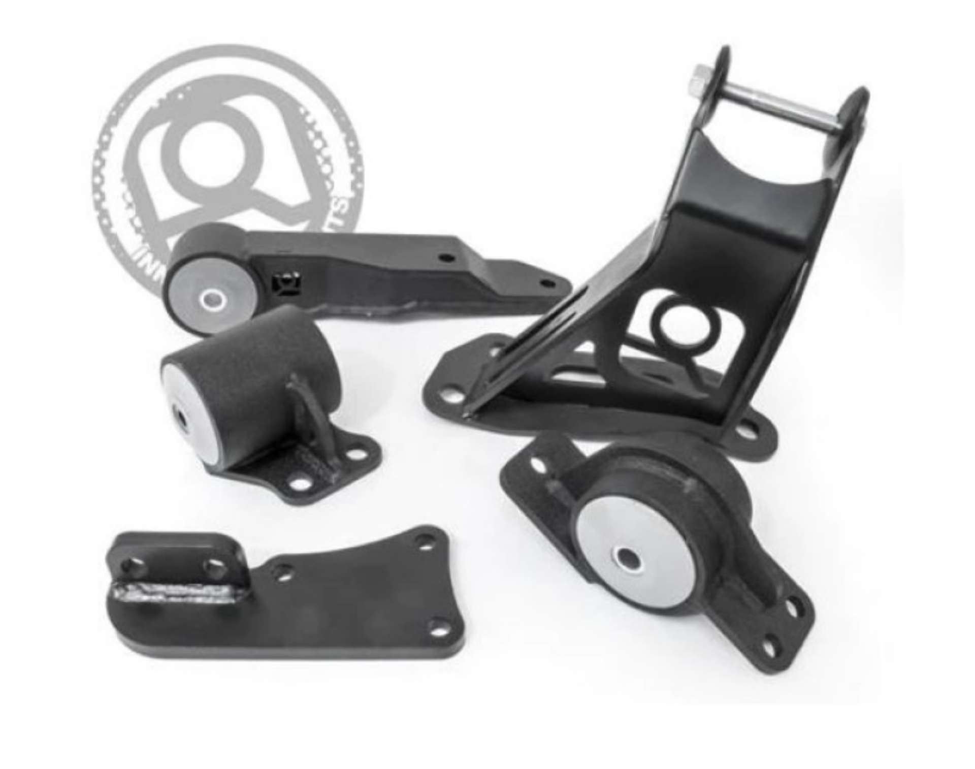 Picture of Innovative 00-07 Honda Insight K-Series Black Steel Mounts 75A Bushings Auto to Manual