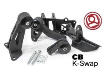 Picture of Innovative 90-93 Accord K-Series Black Steel Mounts 75A Bushings Not K24 Trans