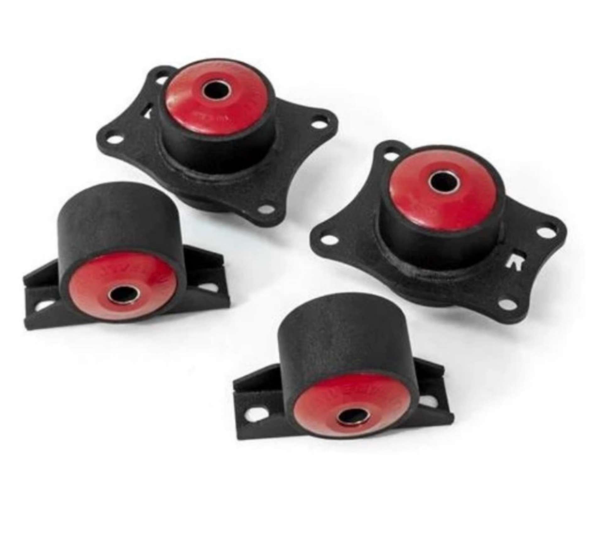 Picture of Innovative 00-09 Honda S2000 F-Series Black Steel Mounts 85A Bushings Rear Diff Mounts OEM Diff