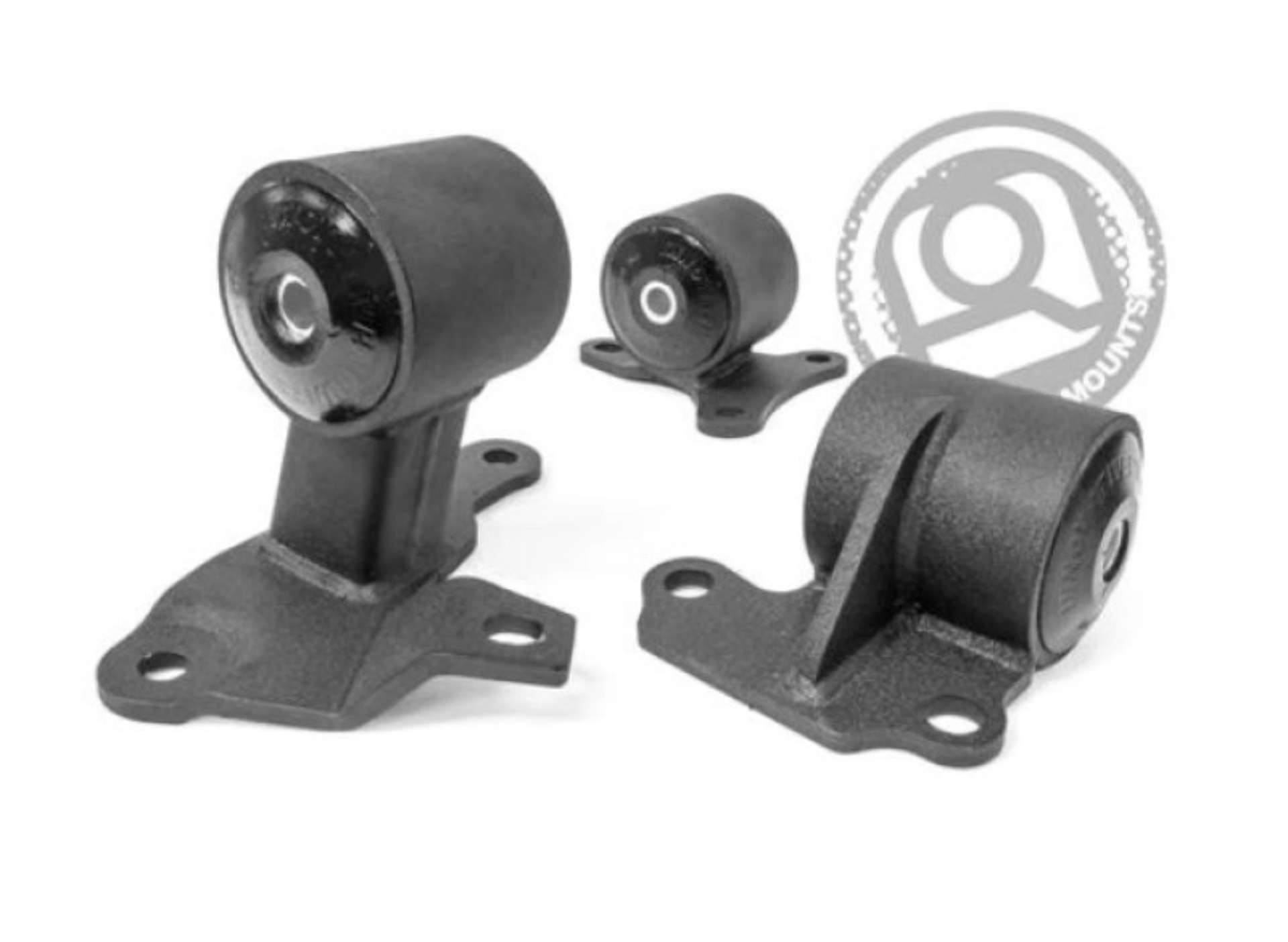 Picture of Innovative 94-97 Accord H-Series Black Steel Mounts 95A Bushings Auto to Manual