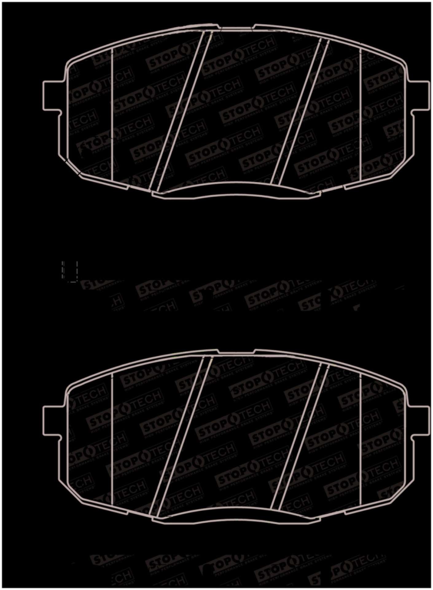 Picture of StopTech 14-16 Kia Soul Street Performance Front Brake Pads