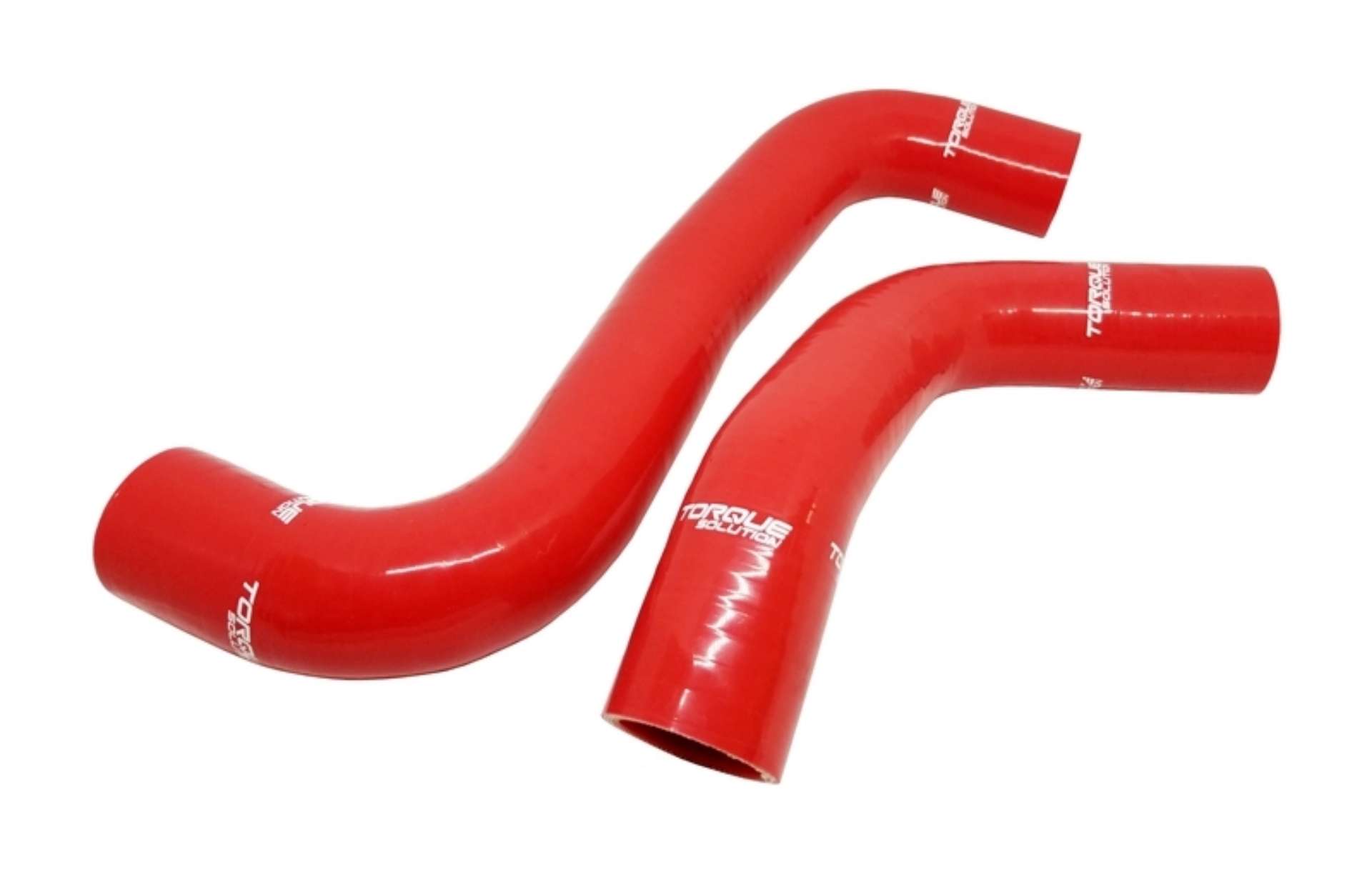 Picture of Torque Solution 08-14 Subaru WRX - 08-18 STI - 09-13 Forester XT Silicone Radiator Hose Kit - Red