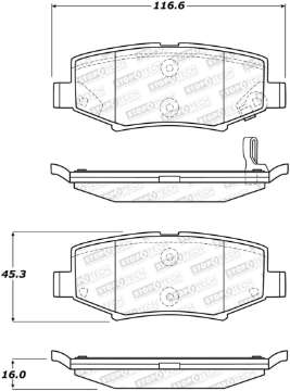 Picture of StopTech Street Touring 07-17 Jeep Wrangler Rear Brake Pads