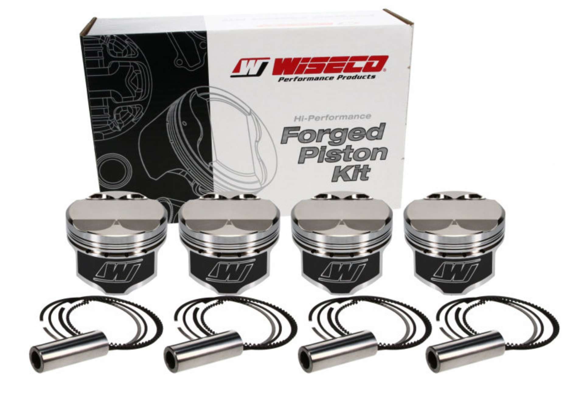 Picture of Wiseco Ford Mazda Duratech 2vp Dished 12-4:1 CR Piston Shelf Kit