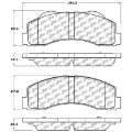 Picture of StopTech 10-14 Ford F-150 Street Performance Front Brake Pads