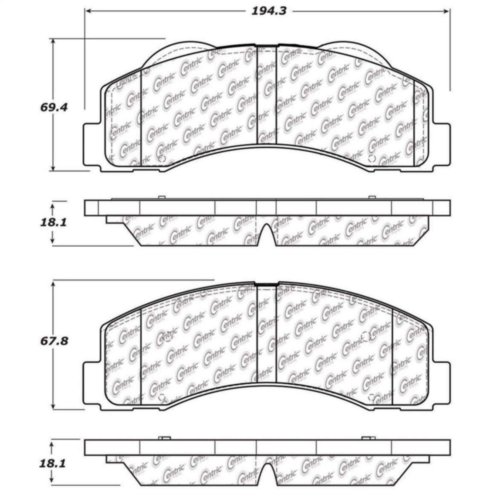 Picture of StopTech 10-14 Ford F-150 Street Performance Front Brake Pads