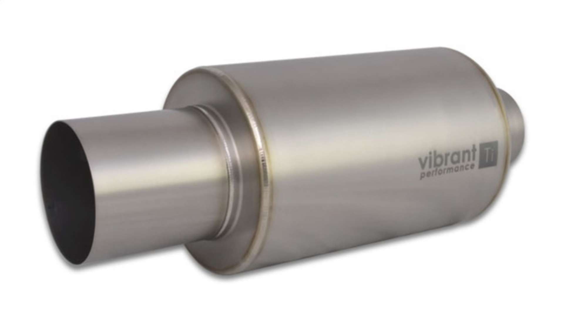 Picture of Vibrant Titanium Muffler w-Straight Cut Natural Tip 2-5in- Inlet - 2-5in- Outlet