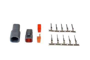 Picture of AEM DTM-Style 4-Way Connector Kit w- Plug - Receptacle - Wedge Locks - 5 Female Pins - 5 Male Pins