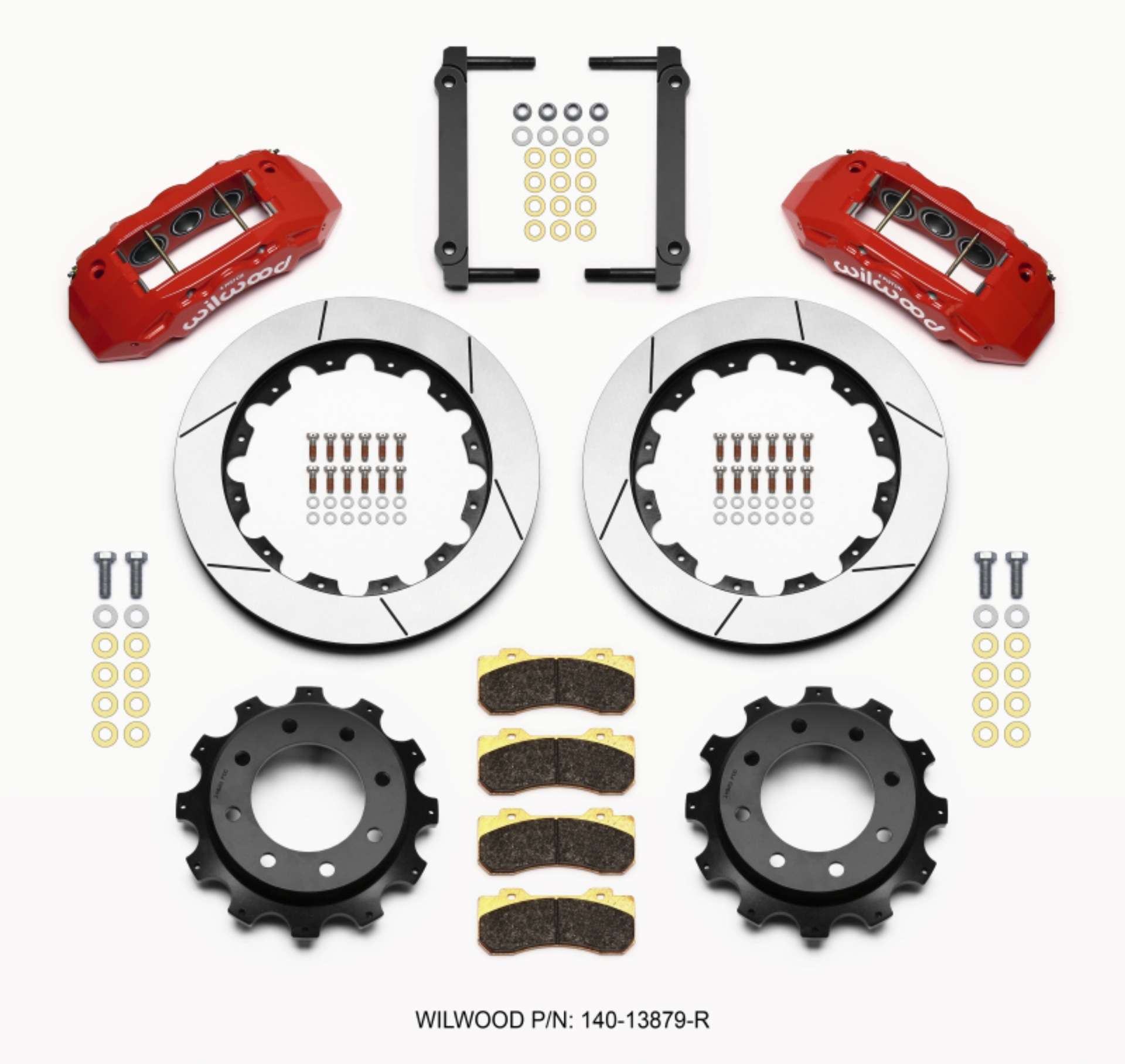 Picture of Wilwood TX6R Rear Kit 16-00in Red 1999-2010 GM Trk 2500 HD 4-84 Cntr