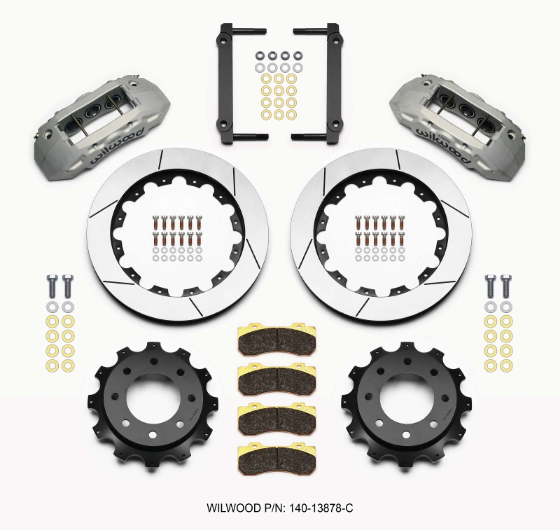 Picture of Wilwood TX6R Rear Kit 16-00in Clear Ano 1999-2010 GM H2 - 2500 4-63 Cntr