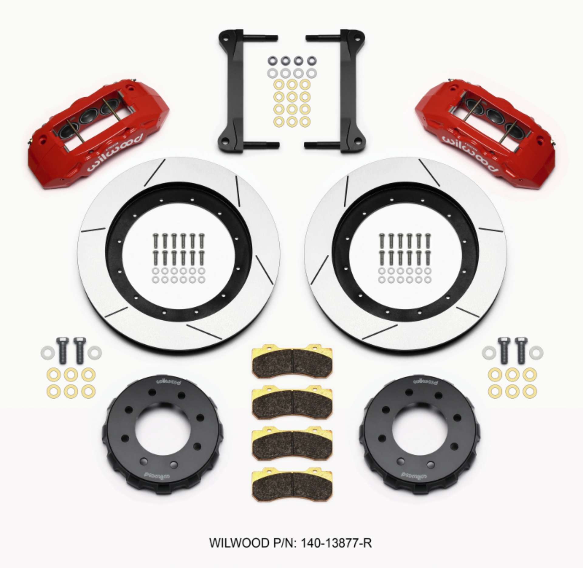 Picture of Wilwood TX6R Front Kit 16-00in Red 1999-2010 GM H2 Truck-SUV 2500