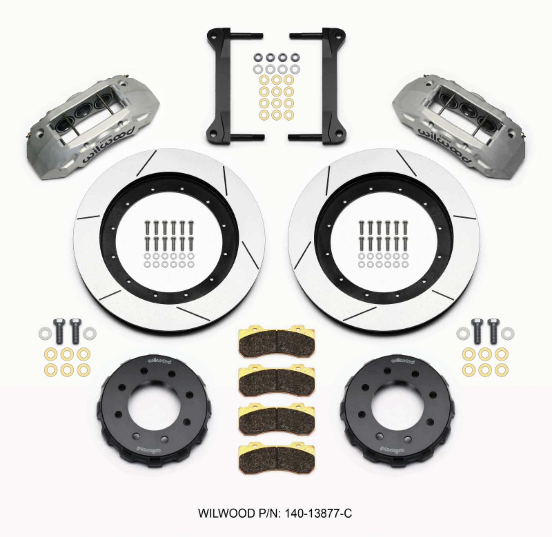 Picture of Wilwood TX6R Front Kit 16-00in Clear Ano 1999-2010 GM H2 Truck-SUV 2500