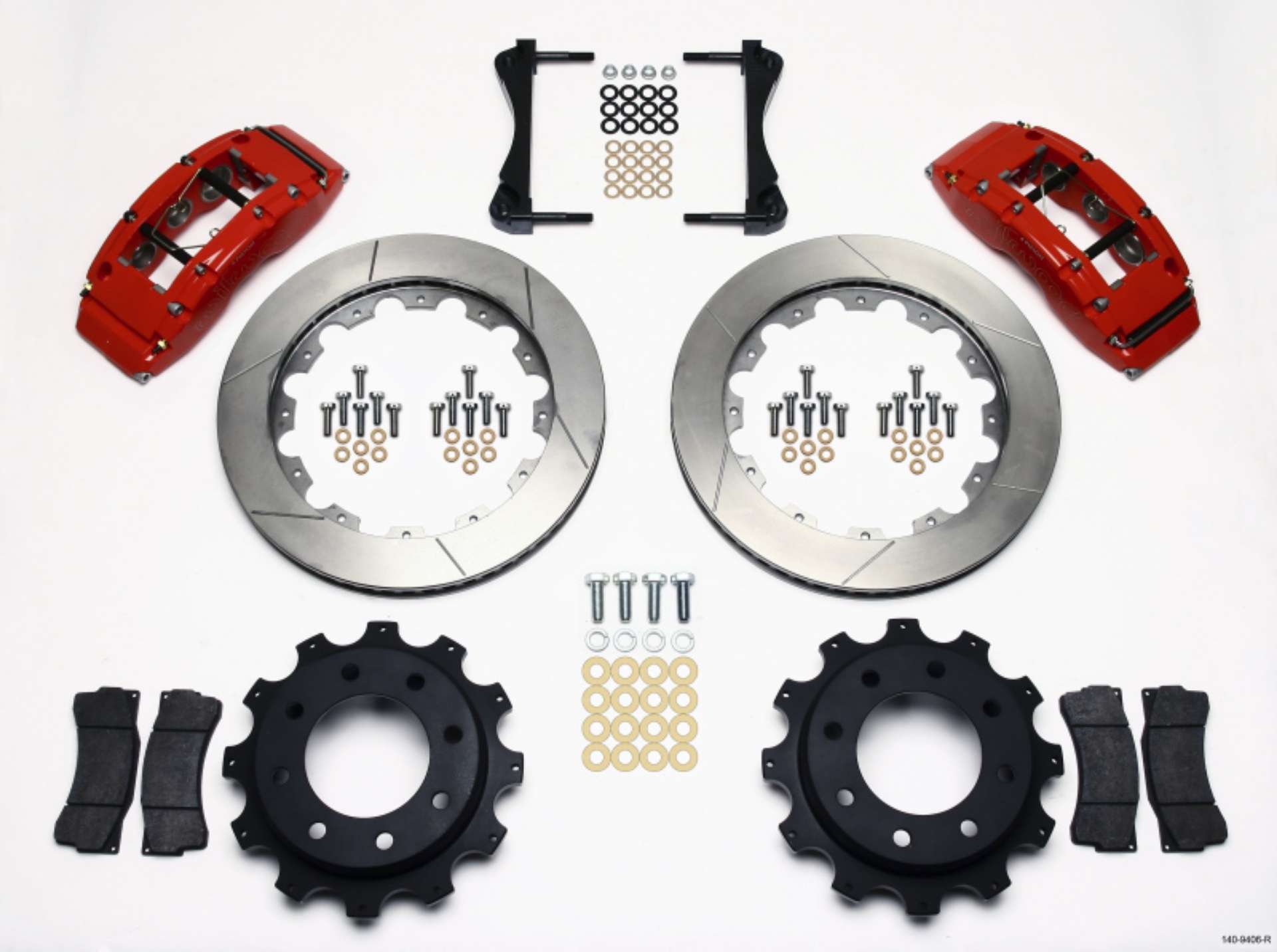 Picture of Wilwood TC6R Rear Kit 16-00in Red 1999-2010 GM Trk 2500 HD 4-84 Cntr