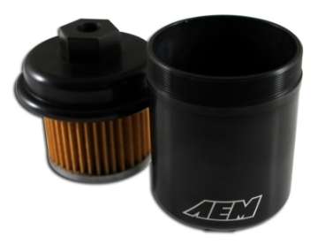 Picture of AEM 94-01 Acura Integra - 94-97 Honda Accord - 96-00 Civic - 97-01 Prelude Black Fuel Filter Kit