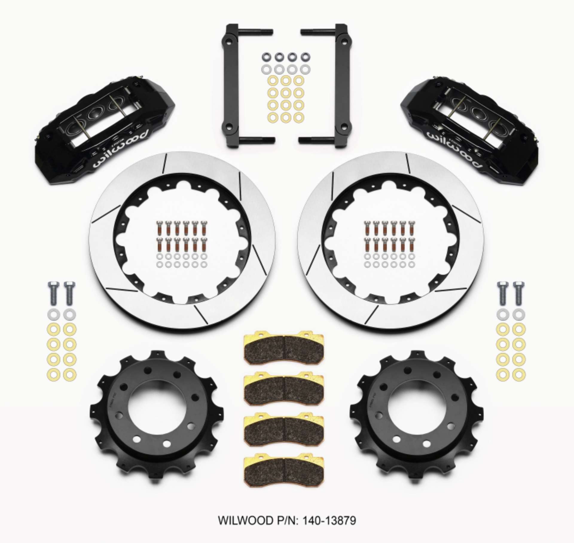 Picture of Wilwood TX6R Rear Kit 16-00in Black 1999-2010 GM Trk 2500 HD 4-84 Cntr