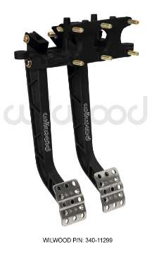 Picture of Wilwood Adjustable Dual Pedal - Brake - Clutch - Rev- Swing Mount - 6-25:1