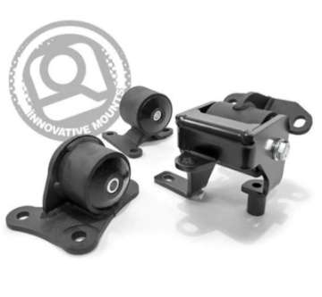 Picture of Innovative 97-01 Honda Prelude H-F Series Black Replacement Steel Mounts 75A Bushings