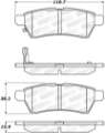 Picture of StopTech 05-18 Nissan Frontier Street Performance Rear Brake Pads