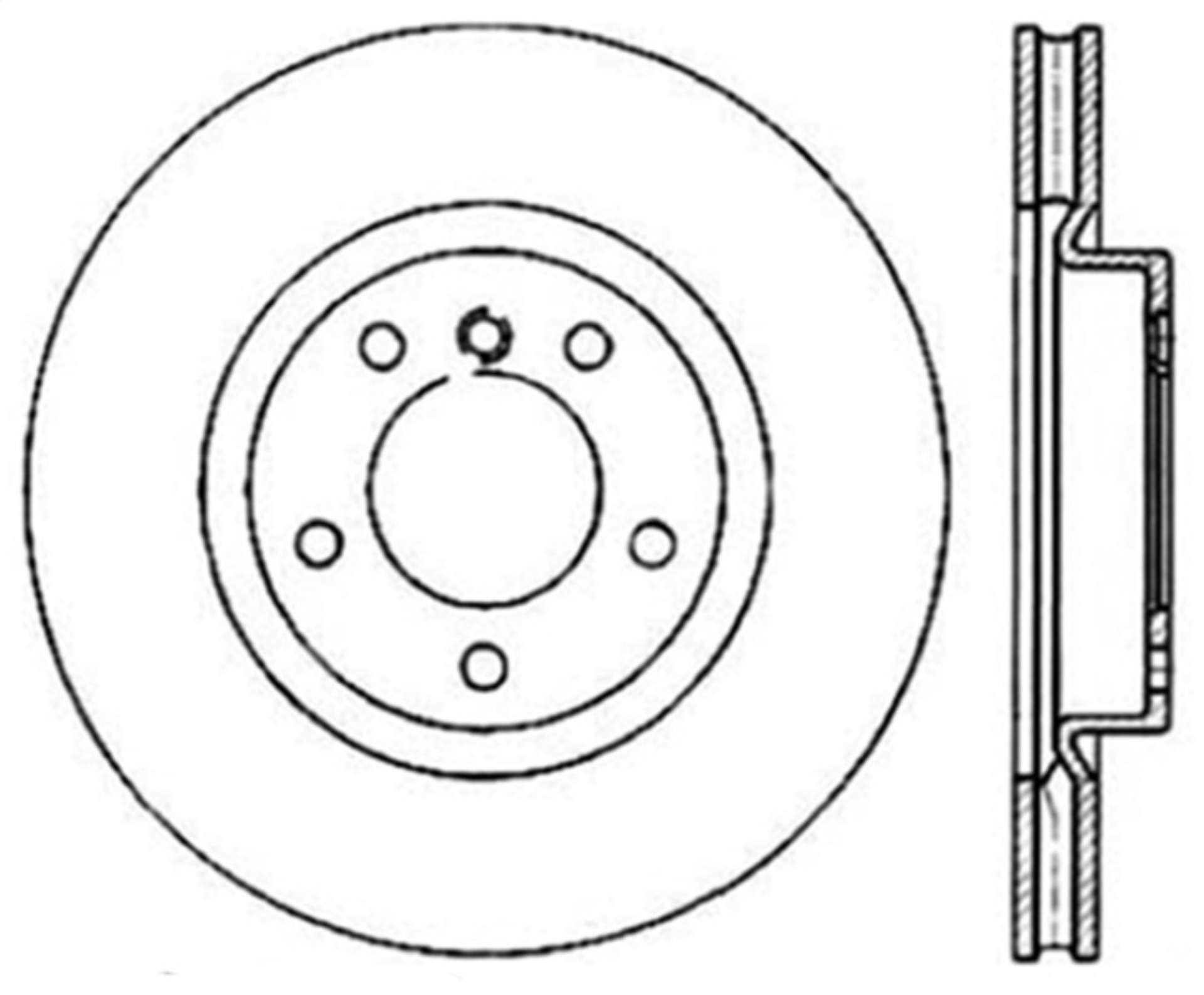 Picture of StopTech 95-99 BMW M3 E36 - 98-02 Z3 M Series Front Right Cryo Sport Slotted Rotor