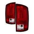 Picture of Spyder 07-09 Dodge Ram 2500-3500 V3 Light Bar LED Tail Lights - Red Clear ALT-YD-DRAM06V3-LBLED-RC